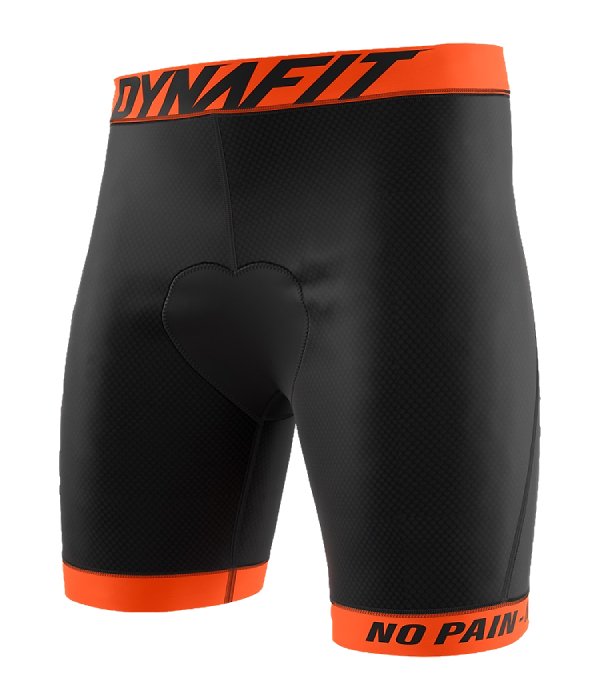 Dynafit pánské cyklo prádlo Ride Padded M Under Short, černá/oranžová, XL